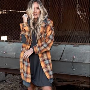 Three Bird Nest Flannel Light Weight Hooded Jacket BRAND NEW